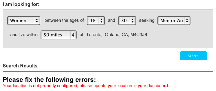 FindYourFaceMate-search-error
